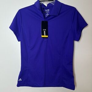 NWT adidas climalite women’s purple golf polo shirt